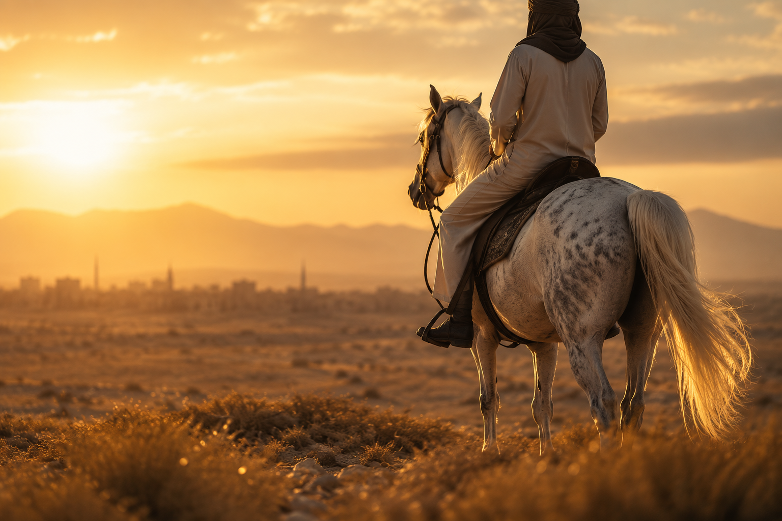 Arabian horse riding